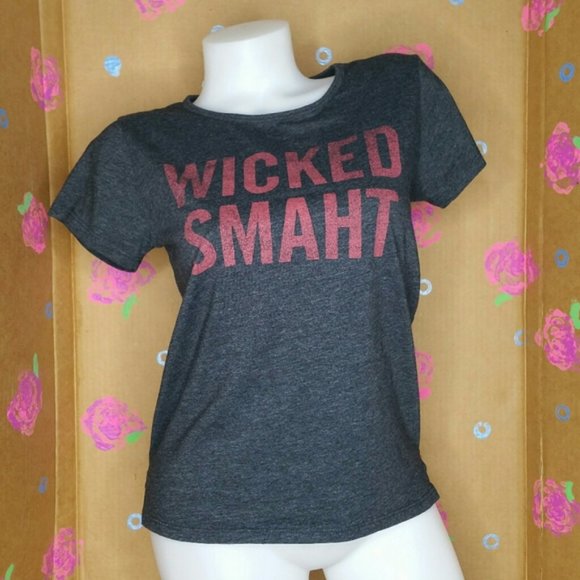 Local Pride Boston Wicked Smaht Gray T Shirt Small - Picture 3 of 8